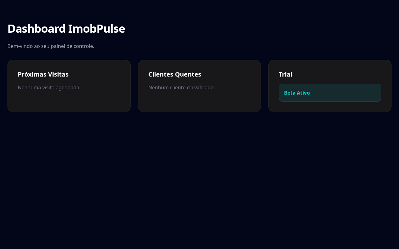 Dashboard ImobPulse Desktop